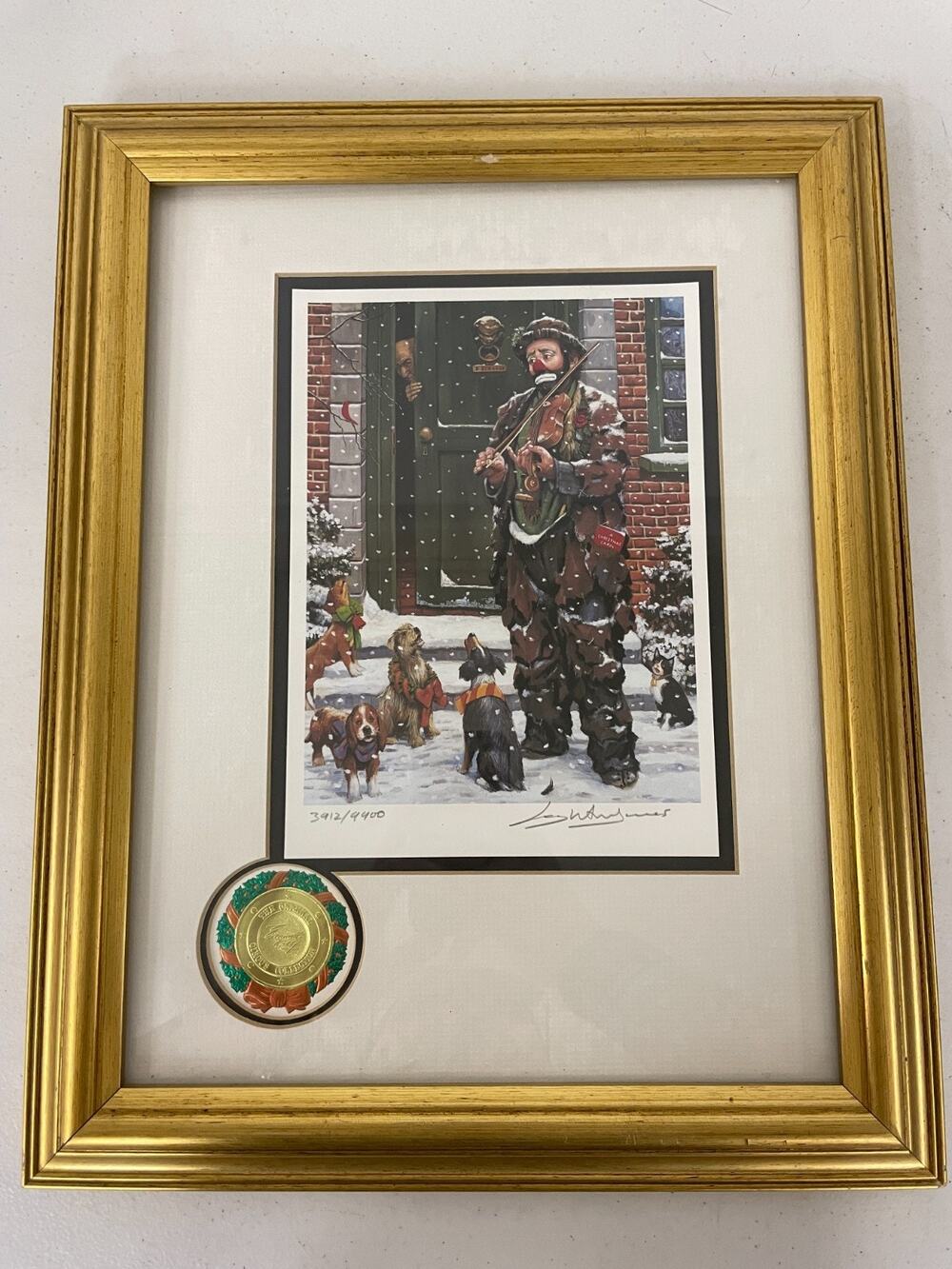 EMMETT KELLY A Christmas Carol Circus Collection Leighton Jones Signed Print